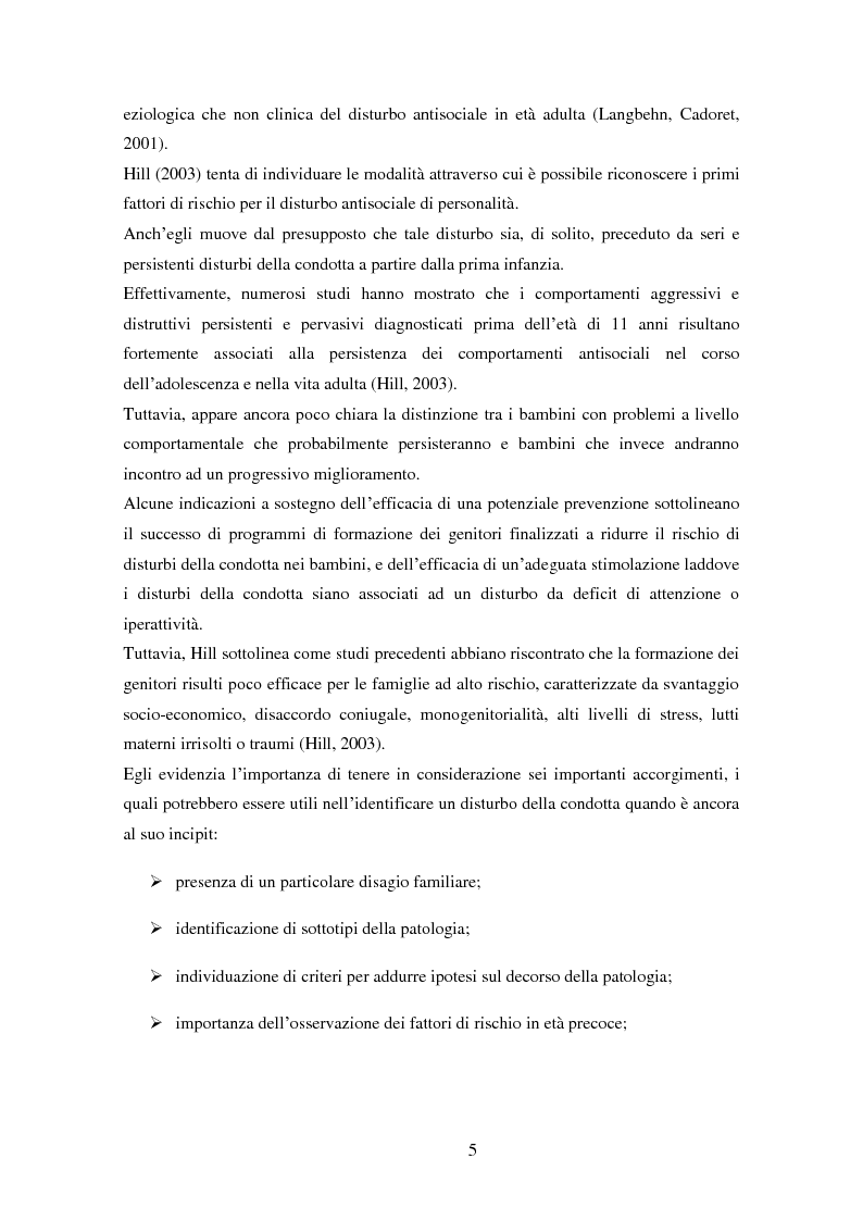 Anteprima della tesi: Disturbi del comportamento, fenomeni aggressivi e fattori di rischio. Un'indagine della corrispondenza tra letteratura e dati clinici di un'ASL del Piemonte., Pagina 10