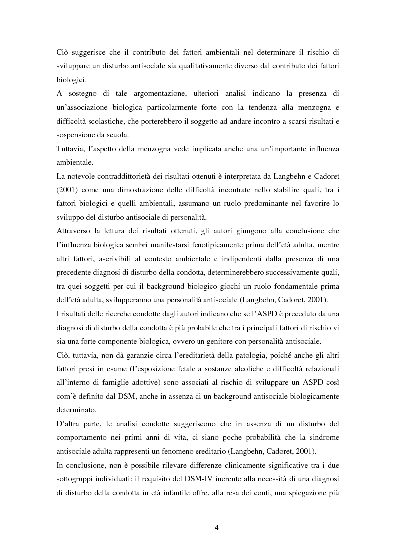 Anteprima della tesi: Disturbi del comportamento, fenomeni aggressivi e fattori di rischio. Un'indagine della corrispondenza tra letteratura e dati clinici di un'ASL del Piemonte., Pagina 9