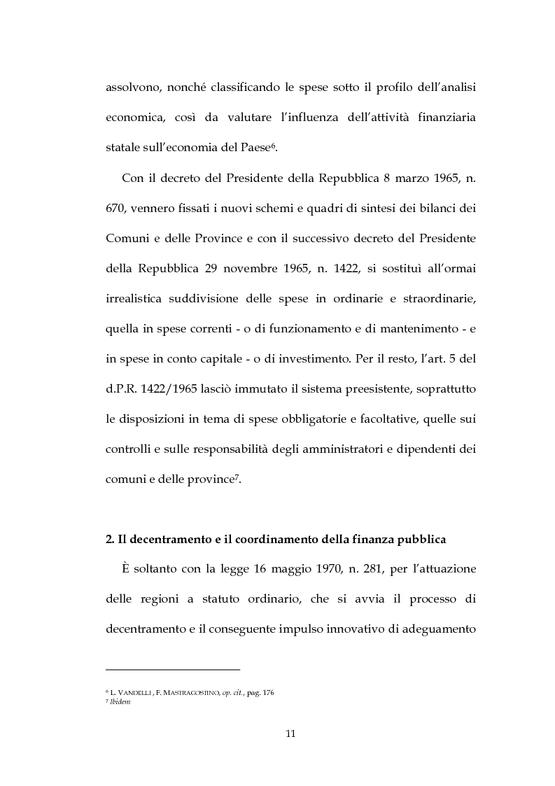Anteprima della tesi: La decisione di bilancio negli Enti Locali, Pagina 9