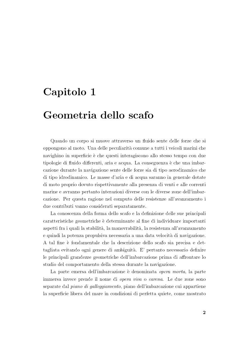 Anteprima della tesi: Modellistica di carene e propulsori navali, Pagina 2