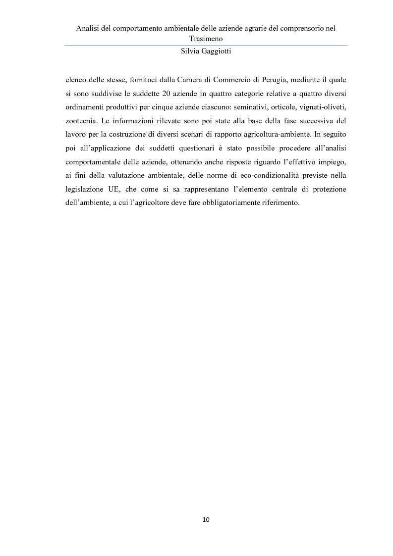 Anteprima della tesi: Analisi del comportamento ambientale delle aziende agrarie nel comprensorio del Trasimeno, Pagina 6