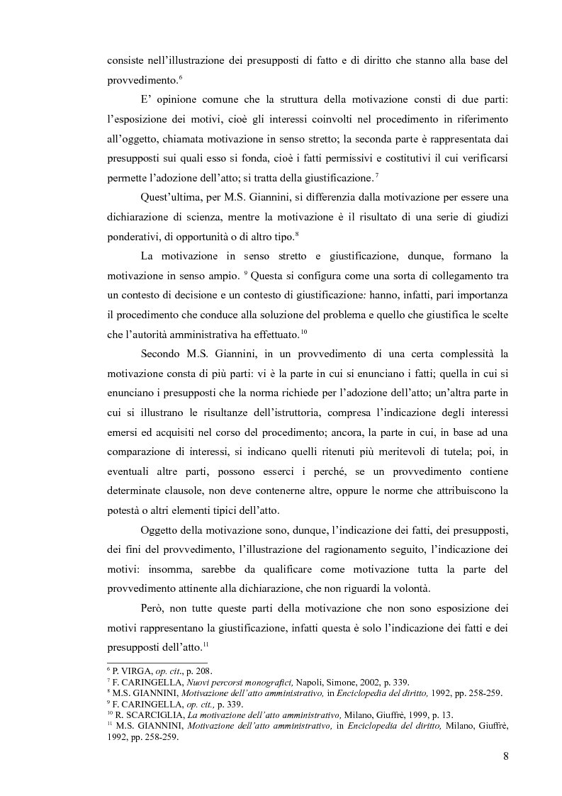 Anteprima della tesi: La motivazione del provvedimento amministrativo: evoluzione e prospettive, Pagina 4