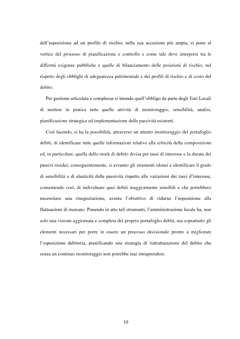 Anteprima della tesi: L'utilizzo dei derivati negli enti locali: opportunità e limiti, Pagina 8