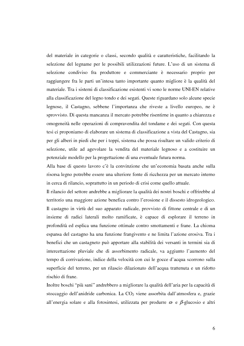 Anteprima della tesi: Qualità del legno di castagno: studio di regole per la selezione del tondame e prove di applicazione su soprassuoli liguri, Pagina 3