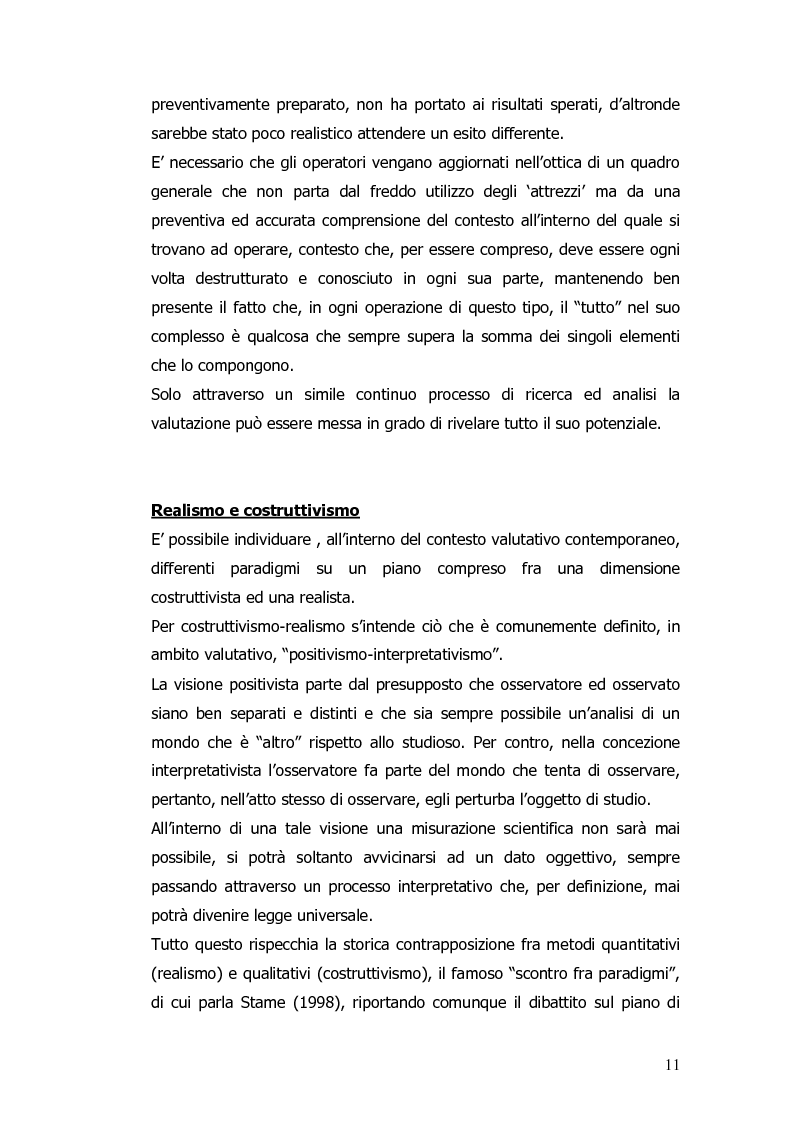 Anteprima della tesi: Valutazione e monitoraggio della formazione. Un caso di studio., Pagina 3