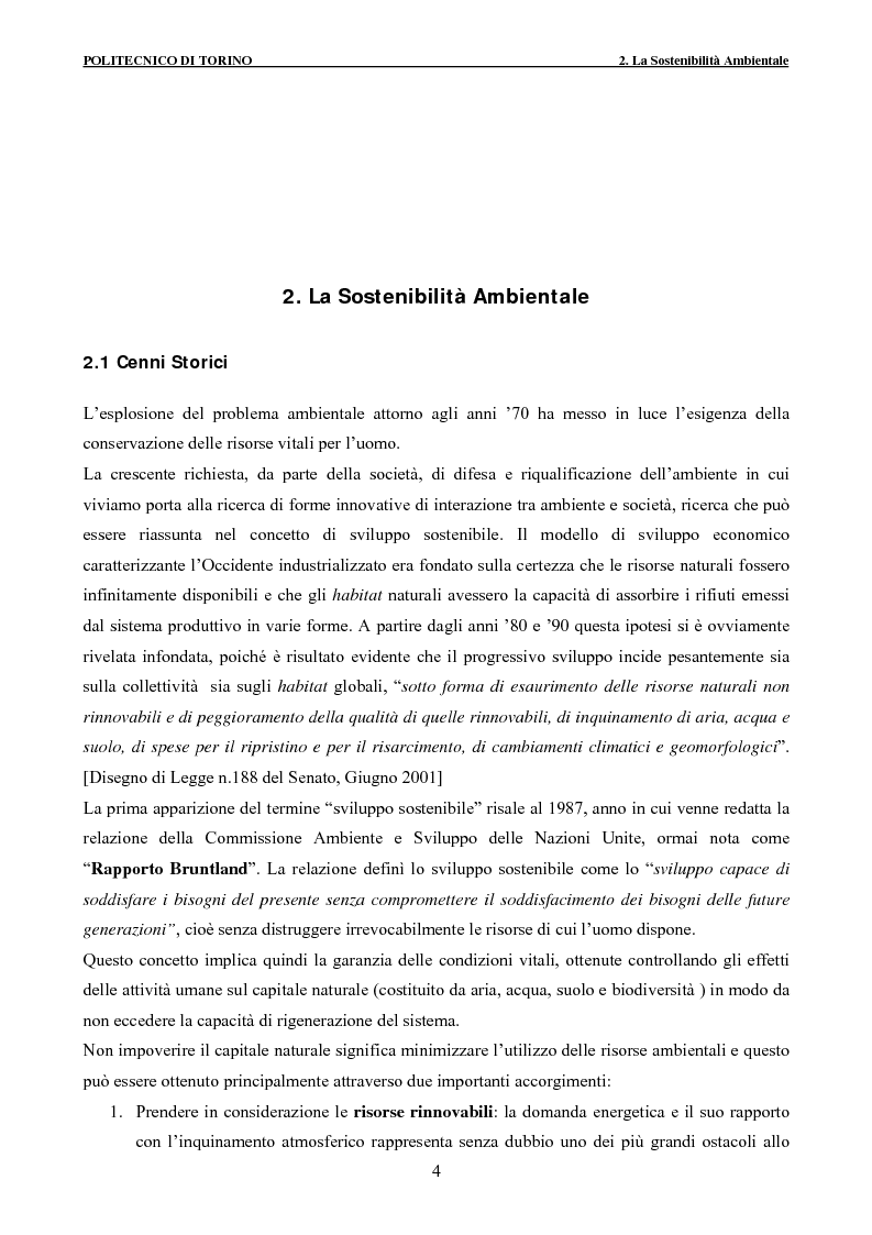Anteprima della tesi: Applicazione della metodologia LCA alla vita di un edificio: analisi dell’efficienza ambientale della fase di demolizione e smaltimento delle macerie, Pagina 4