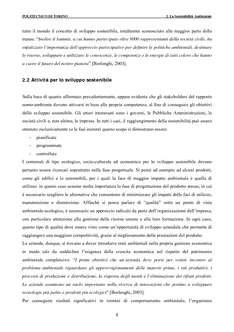 Anteprima della tesi: Applicazione della metodologia LCA alla vita di un edificio: analisi dell’efficienza ambientale della fase di demolizione e smaltimento delle macerie, Pagina 8