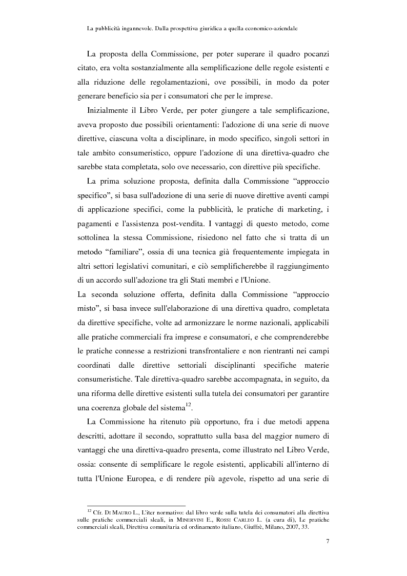 Anteprima della tesi: La pubblicità ingannevole. Dalla prospettiva giuridica a quella economico-aziendale., Pagina 4