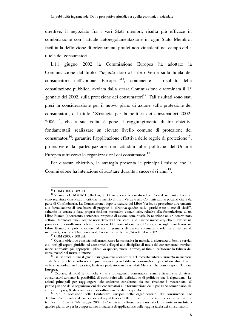 Anteprima della tesi: La pubblicità ingannevole. Dalla prospettiva giuridica a quella economico-aziendale., Pagina 5