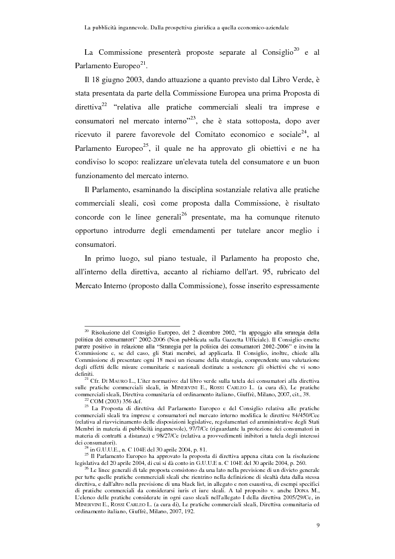 Anteprima della tesi: La pubblicità ingannevole. Dalla prospettiva giuridica a quella economico-aziendale., Pagina 6
