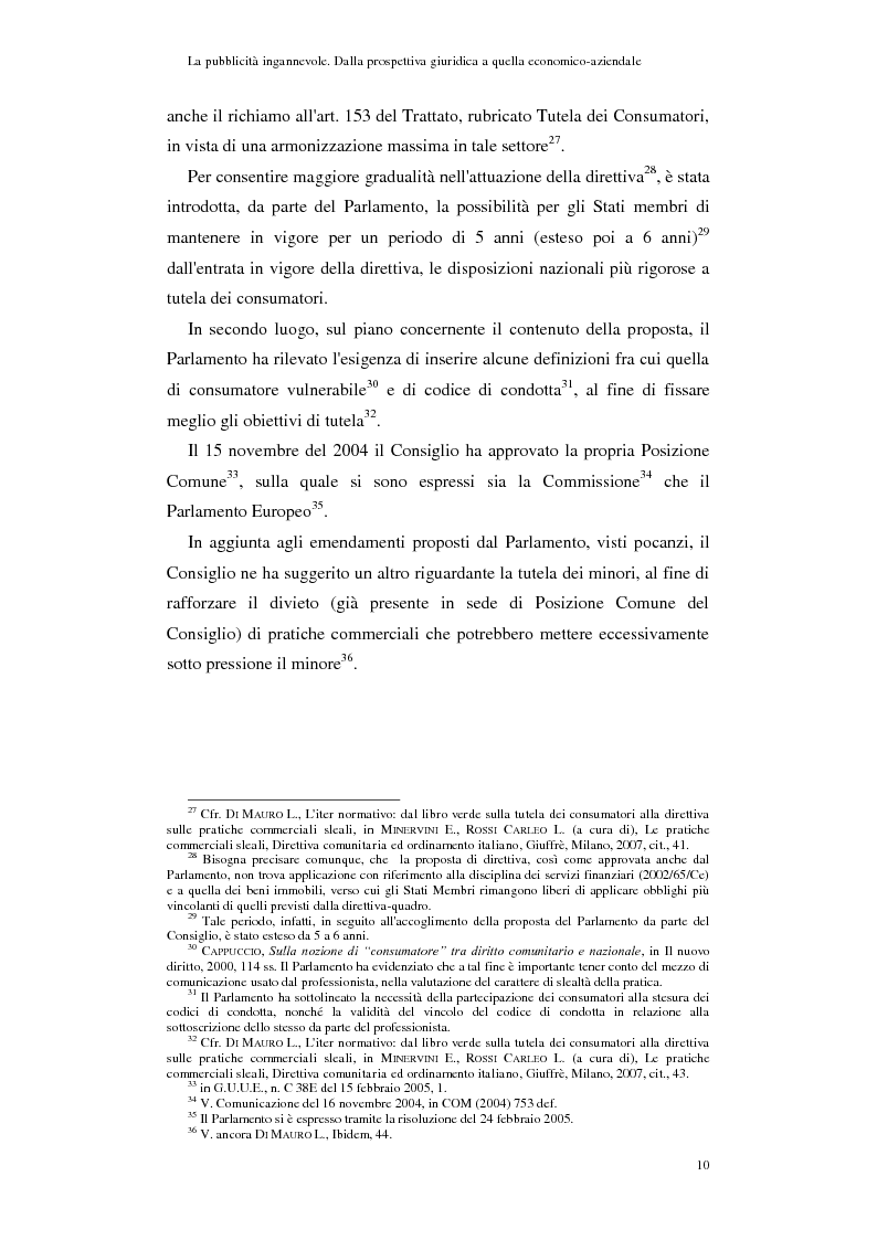 Anteprima della tesi: La pubblicità ingannevole. Dalla prospettiva giuridica a quella economico-aziendale., Pagina 7