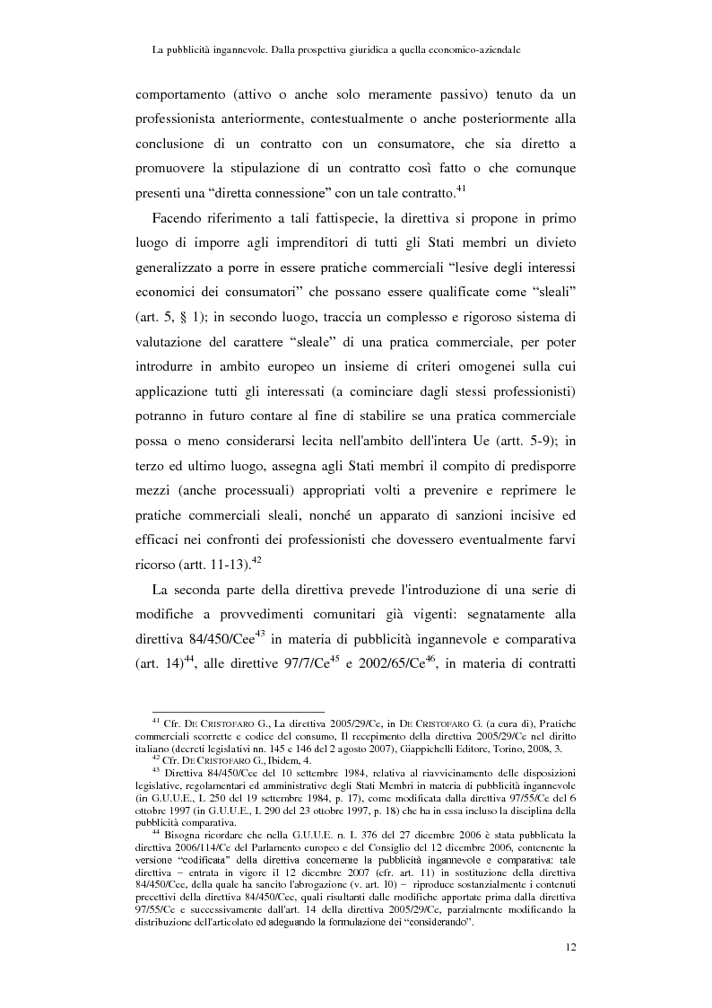 Anteprima della tesi: La pubblicità ingannevole. Dalla prospettiva giuridica a quella economico-aziendale., Pagina 9