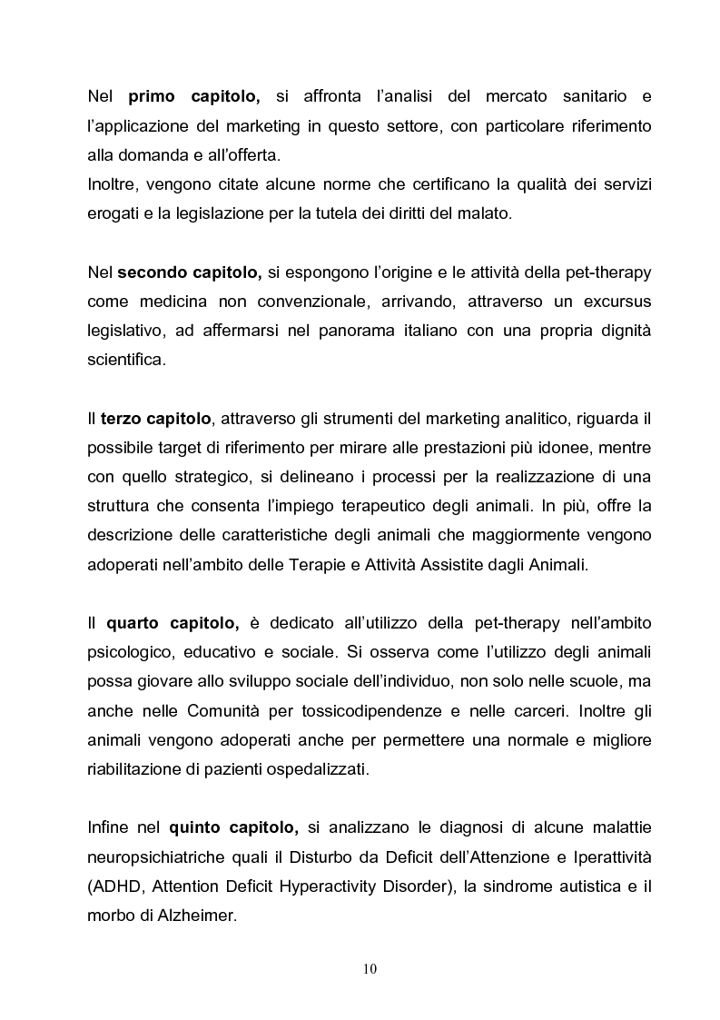 Anteprima della tesi: Marketing e pet-therapy: due discipline a sostegno del benessere individuale e collettivo, Pagina 4