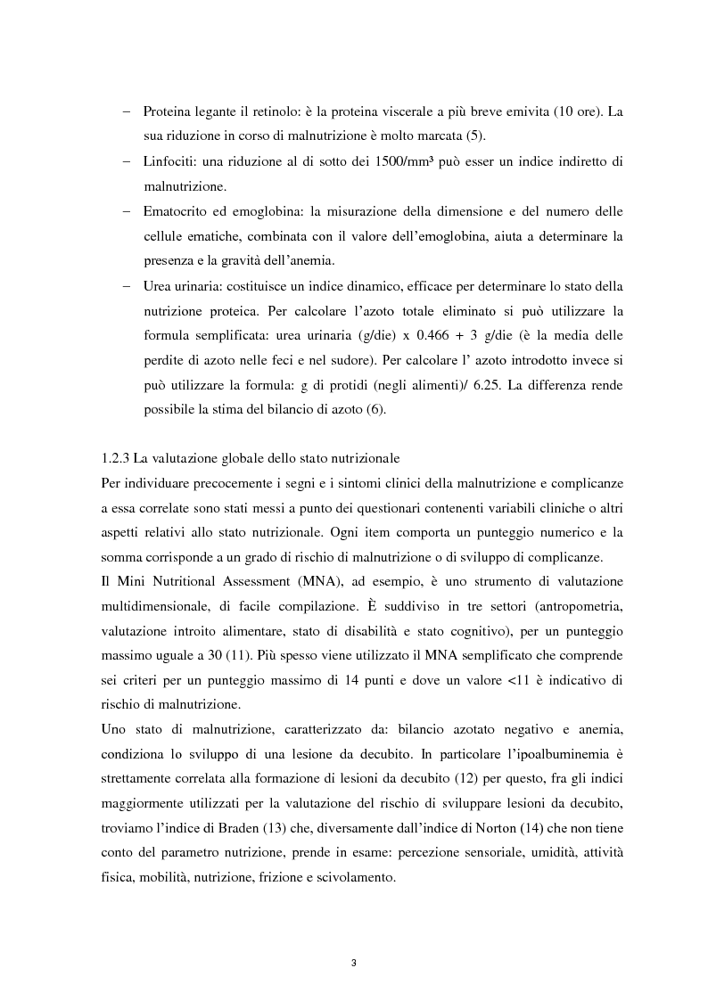 Anteprima della tesi: Il ruolo infermieristico nella gestione della Nutrizione Enterale: indagine sullo stato nutrizionale e protocollo di somministrazione presso l’U.O. di Lungodegenza del P.O. di Camposampiero., Pagina 4