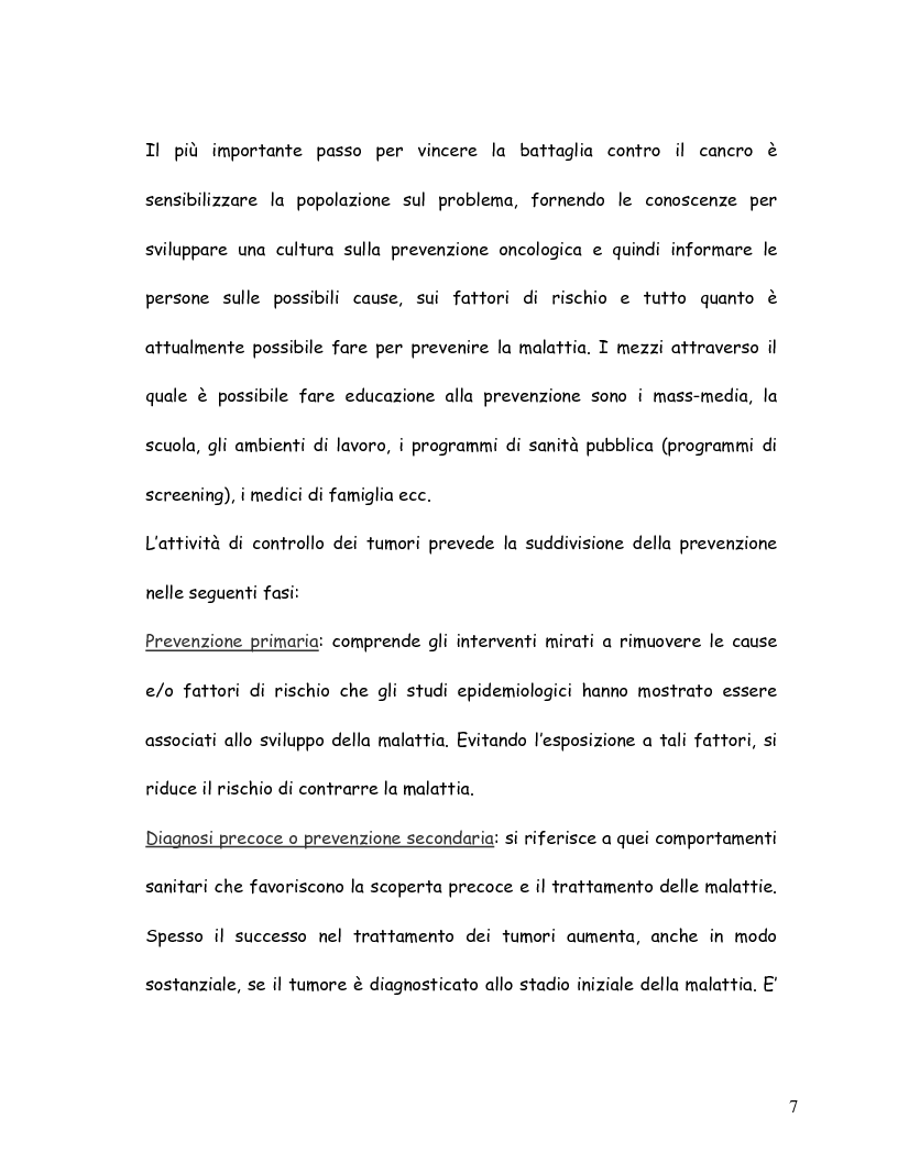 Anteprima della tesi: La mammografia e lo screening - Aspetti tecnico-organizzativi, Pagina 4
