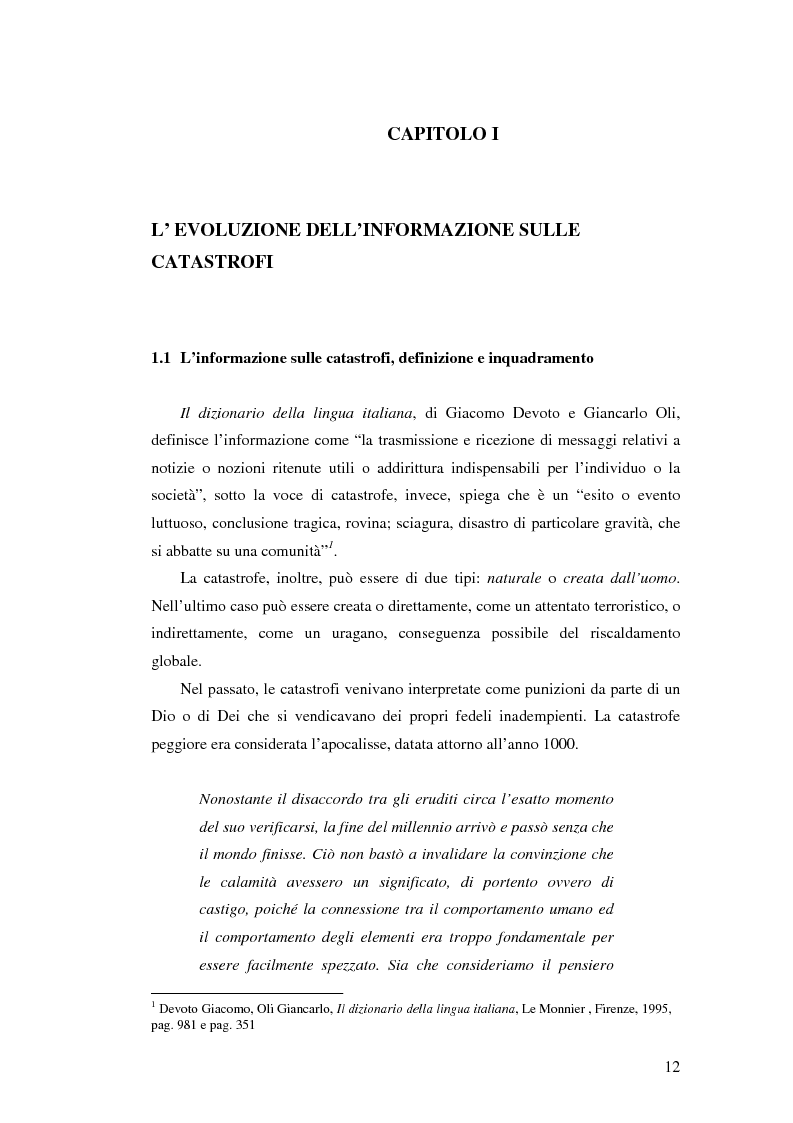 Anteprima della tesi: Terremoto sul Web. L'informazione sulle catastrofi ai tempi del citizen journalism., Pagina 5