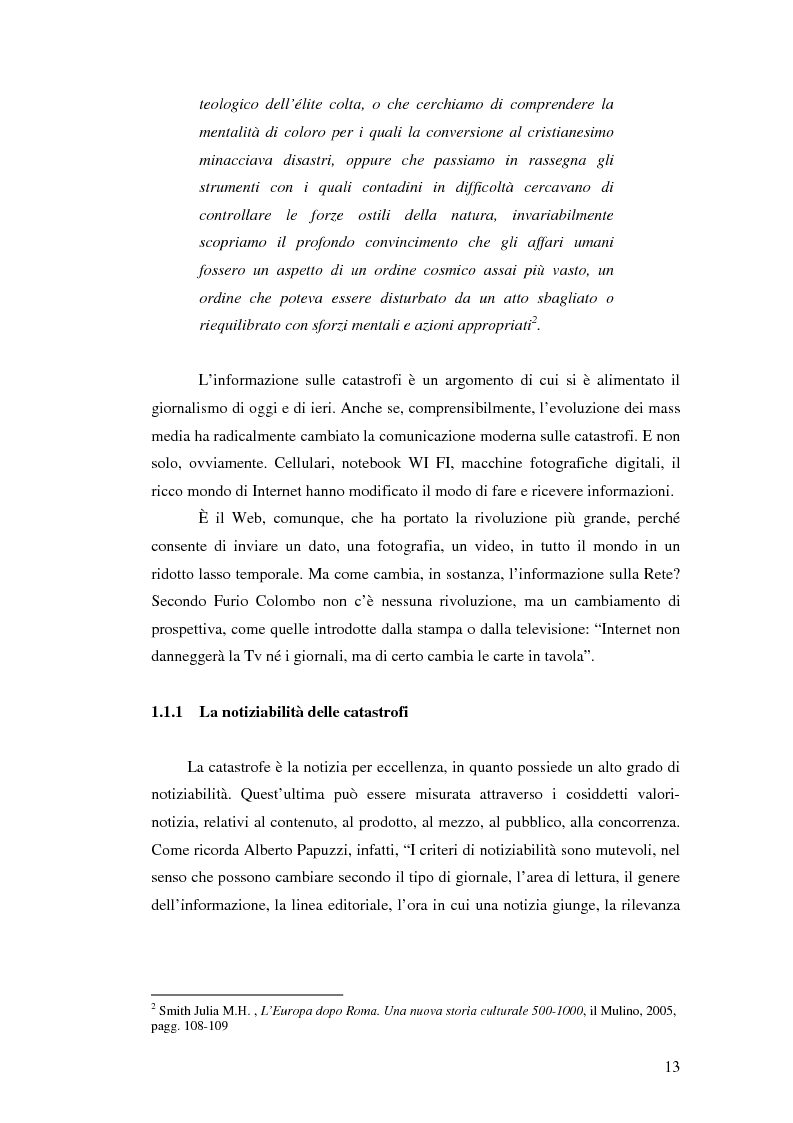 Anteprima della tesi: Terremoto sul Web. L'informazione sulle catastrofi ai tempi del citizen journalism., Pagina 6