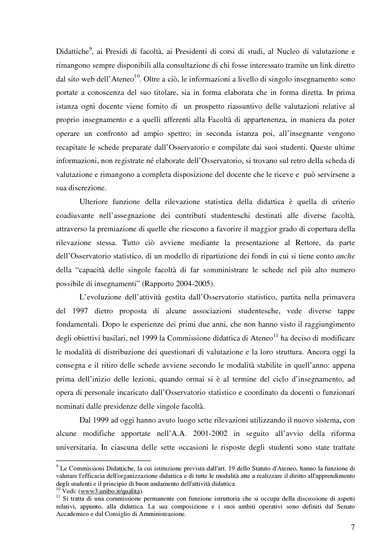 Anteprima della tesi: L'Ateneo che ascolta. Autovalutazione e customer satisfaction nel contesto del Polo universitario bolognese., Pagina 5