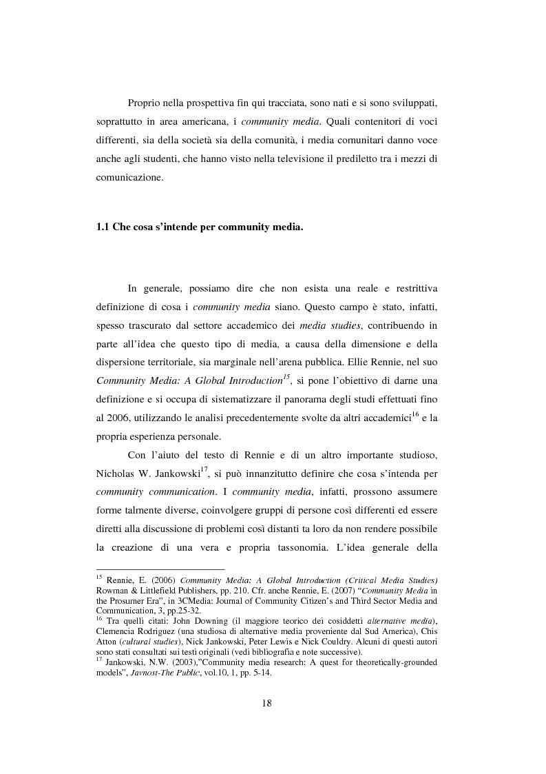 Anteprima della tesi: Student TV. Analisi del fenomeno delle televisioni gestite dagli studenti nel Nord Europa., Pagina 4