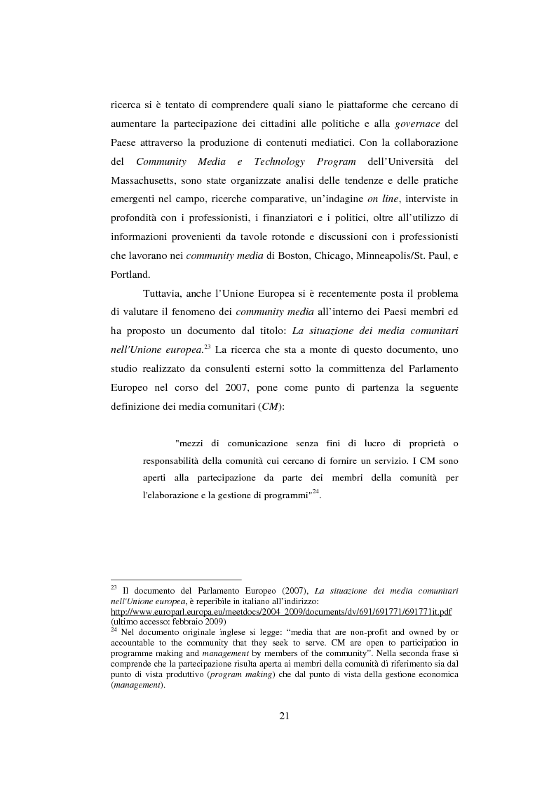 Anteprima della tesi: Student TV. Analisi del fenomeno delle televisioni gestite dagli studenti nel Nord Europa., Pagina 7