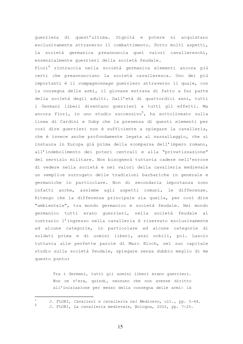 Anteprima della tesi: Origine, Chiusura Sociale e Funzione Della Cavalleria Medievale, Pagina 11