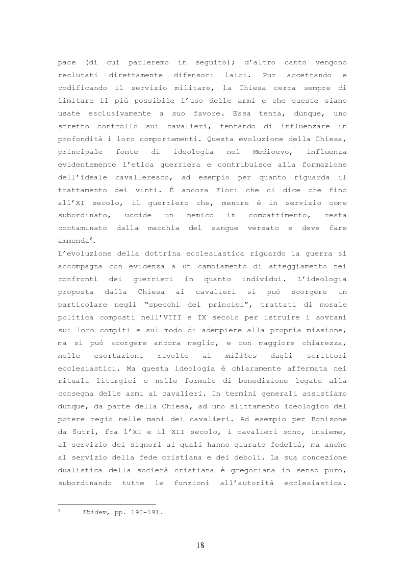 Anteprima della tesi: Origine, Chiusura Sociale e Funzione Della Cavalleria Medievale, Pagina 14