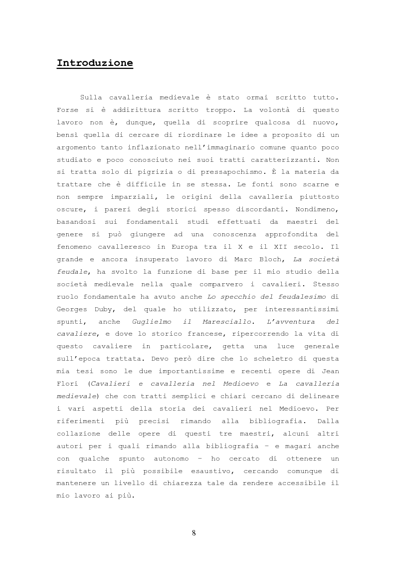 Anteprima della tesi: Origine, Chiusura Sociale e Funzione Della Cavalleria Medievale, Pagina 4