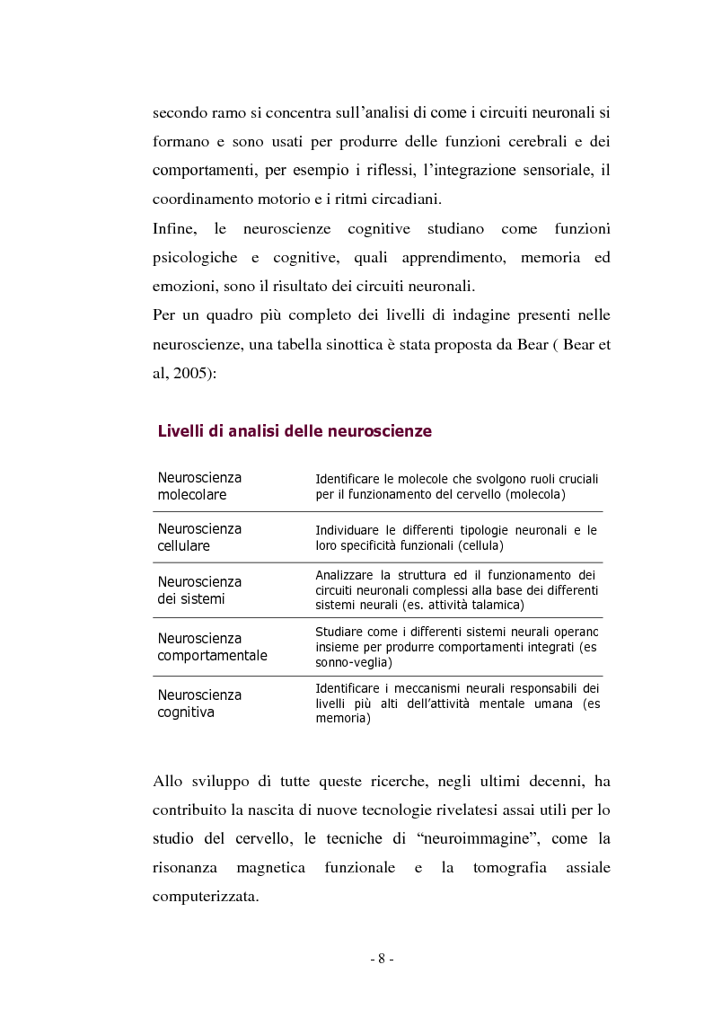 Anteprima della tesi: Il contributo delle neuroscienze e della ricerca psicosociale allo studio delle relazioni umane, Pagina 2
