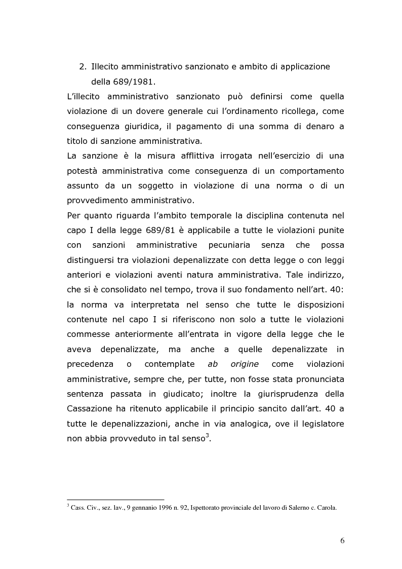 Anteprima della tesi: Sanzioni amministrative e procedimento sanzionatorio nelle materie di competenza della Regione Toscana, Pagina 3