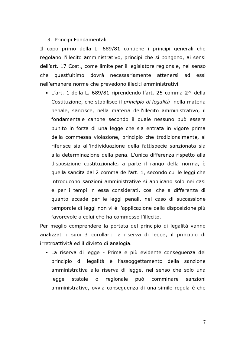 Anteprima della tesi: Sanzioni amministrative e procedimento sanzionatorio nelle materie di competenza della Regione Toscana, Pagina 4