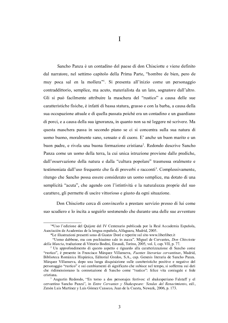 Anteprima della tesi: Sancho Panza, da scudiero fedele a governatore ''quasi'' ideale, Pagina 3