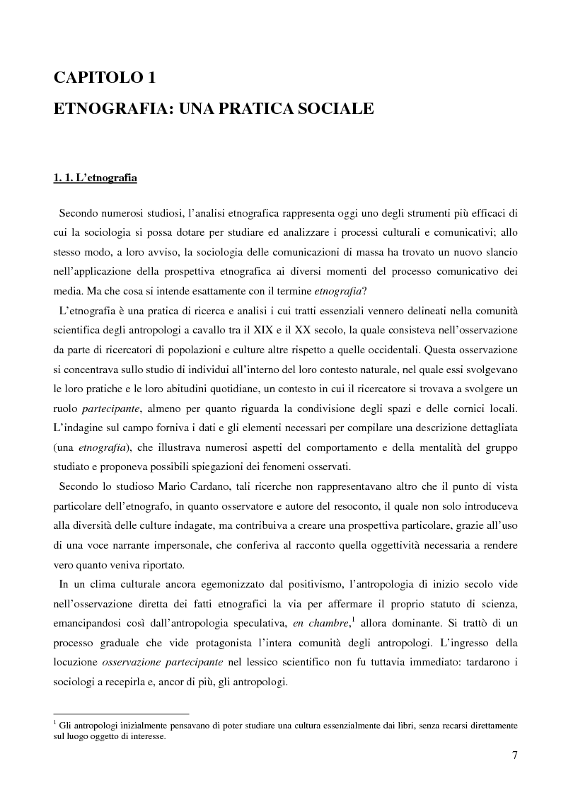 Anteprima della tesi: Dall'audience ai ''pubblici''. Note sull'etnografia dei media., Pagina 4