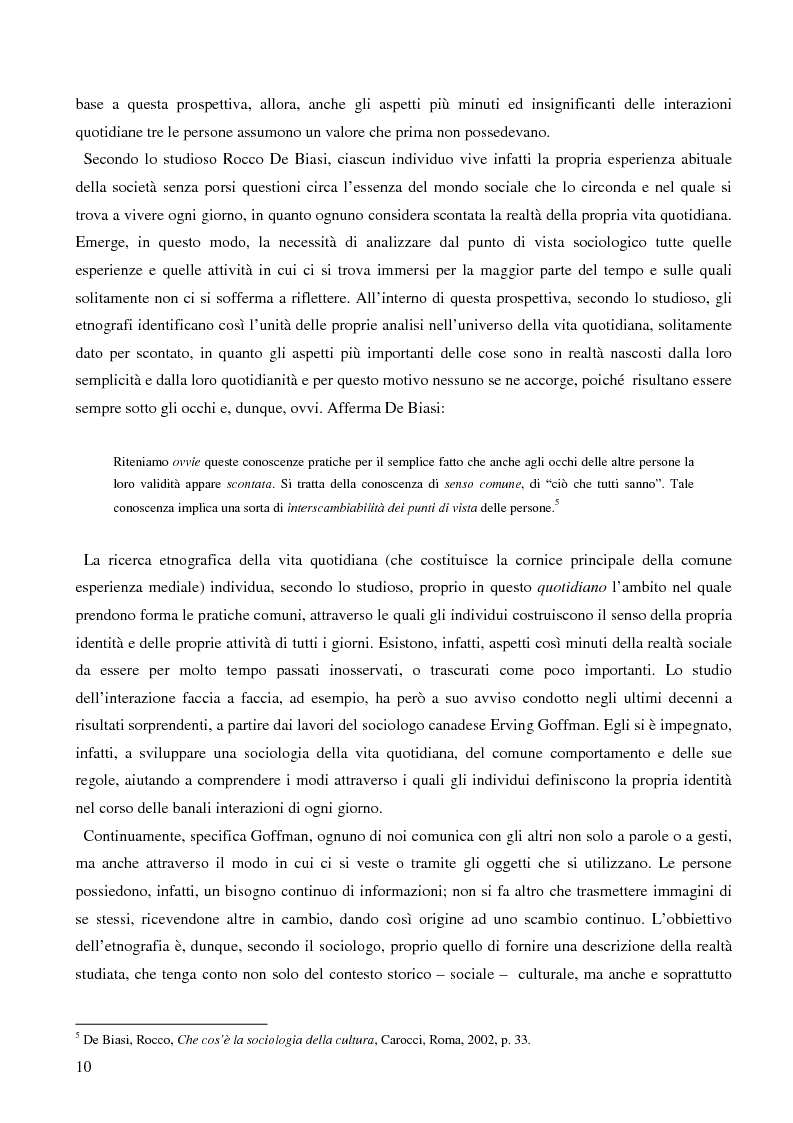 Anteprima della tesi: Dall'audience ai ''pubblici''. Note sull'etnografia dei media., Pagina 7