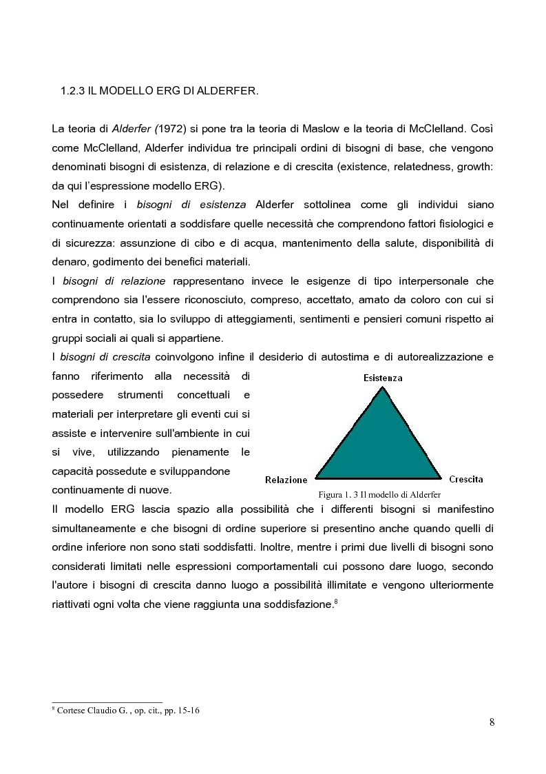 Anteprima della tesi: La motivazione nella scelta del tirocinio professionalizzante, Pagina 6
