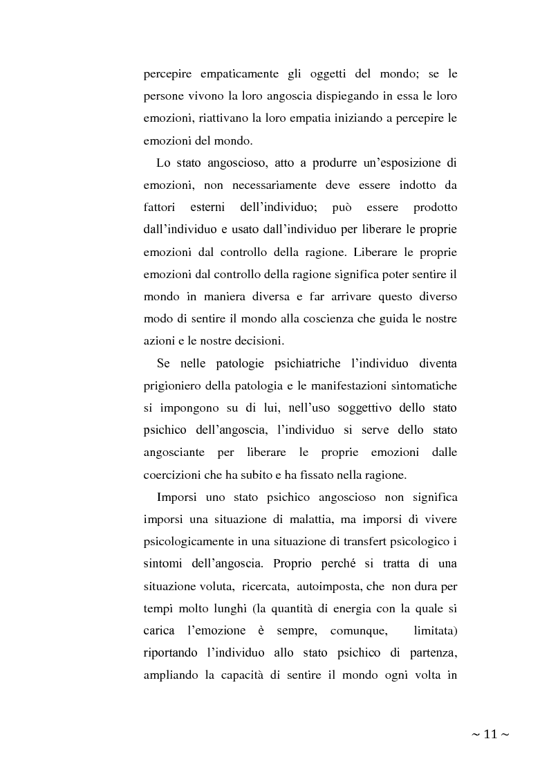 Anteprima della tesi: L'angoscia, un affetto che non mente, Pagina 2