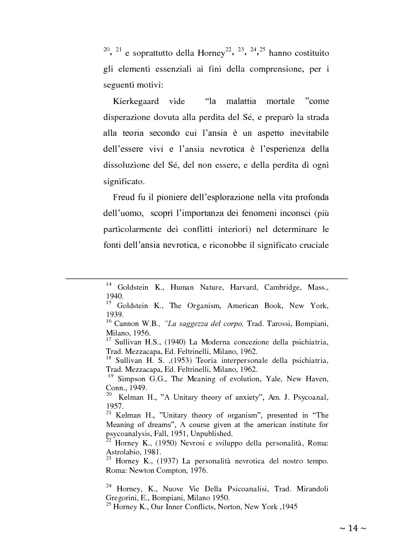 Anteprima della tesi: L'angoscia, un affetto che non mente, Pagina 5