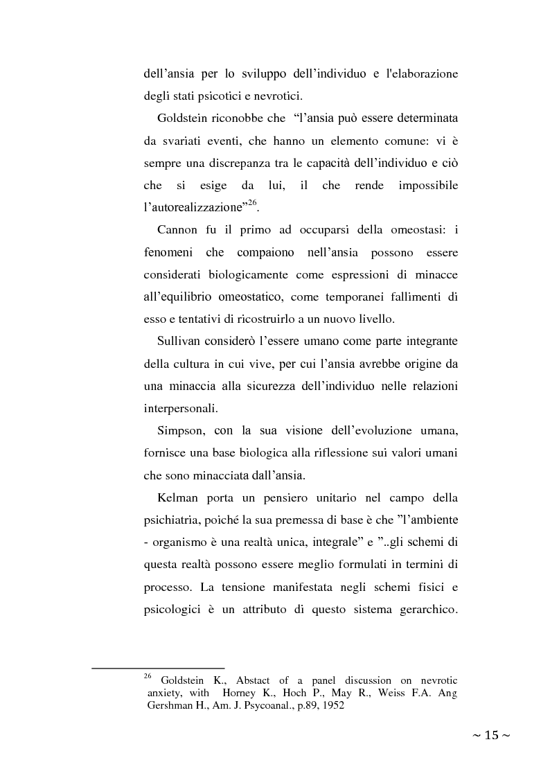 Anteprima della tesi: L'angoscia, un affetto che non mente, Pagina 6