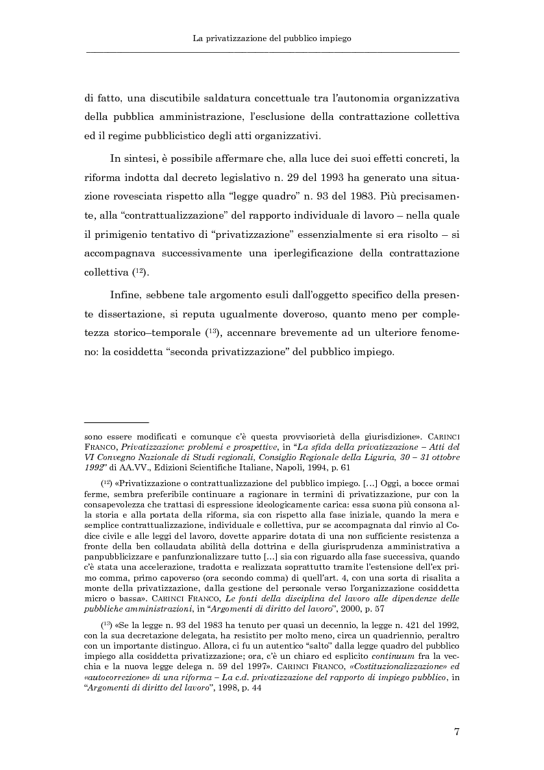 Anteprima della tesi: La subordinazione nel pubblico impiego, Pagina 12