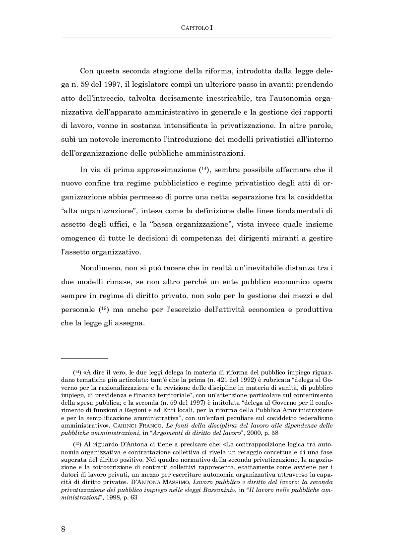 Anteprima della tesi: La subordinazione nel pubblico impiego, Pagina 13