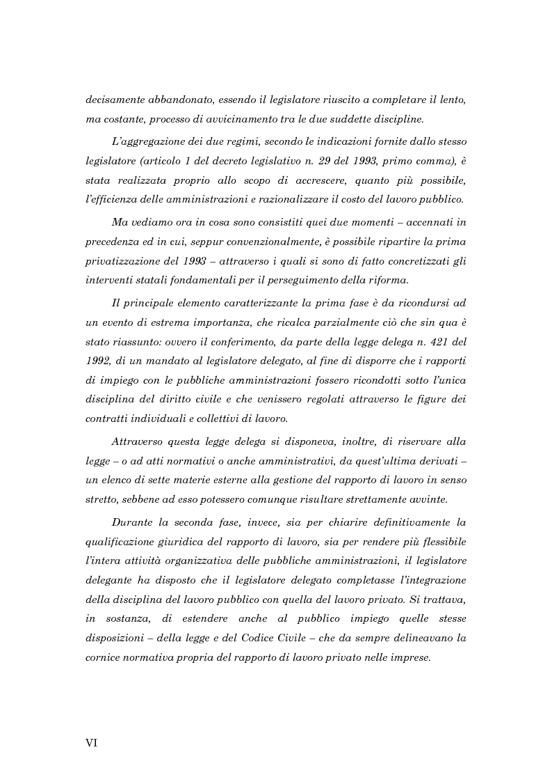 Anteprima della tesi: La subordinazione nel pubblico impiego, Pagina 2