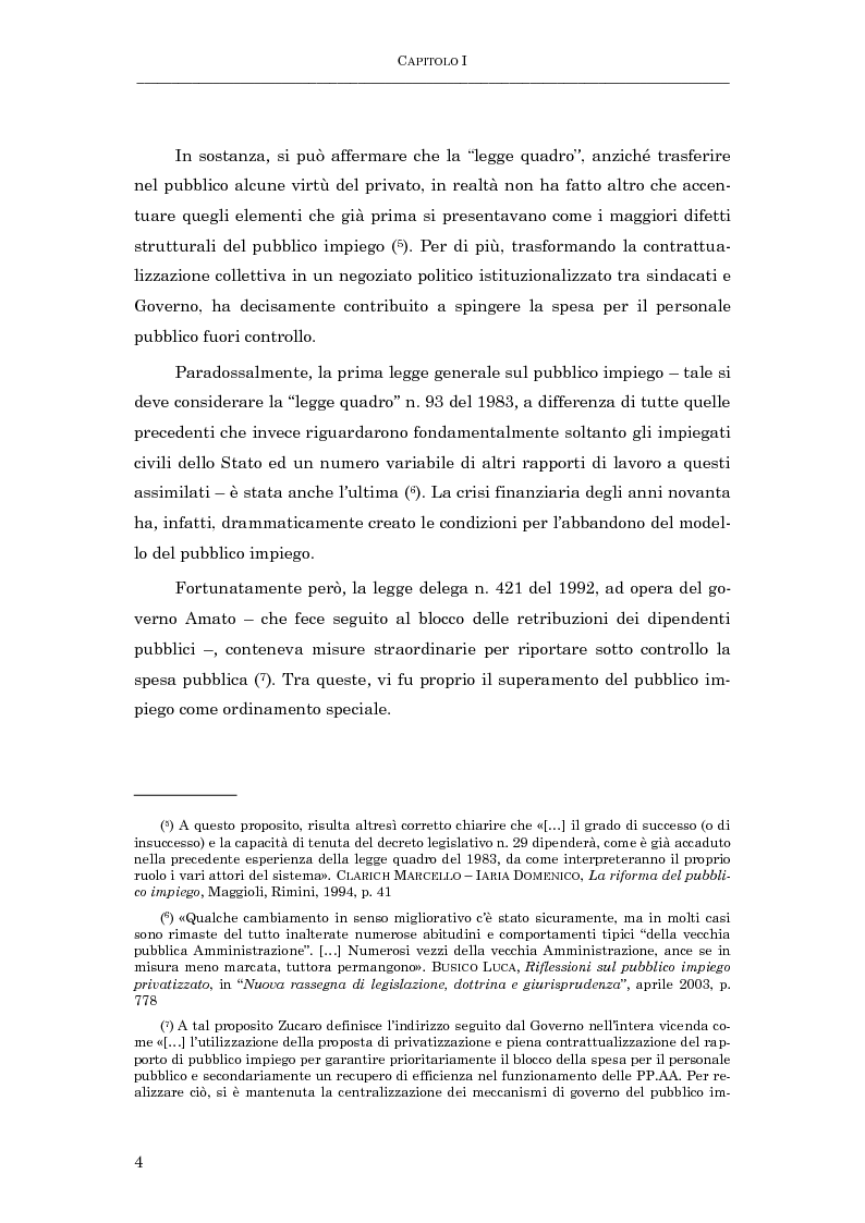 Anteprima della tesi: La subordinazione nel pubblico impiego, Pagina 9