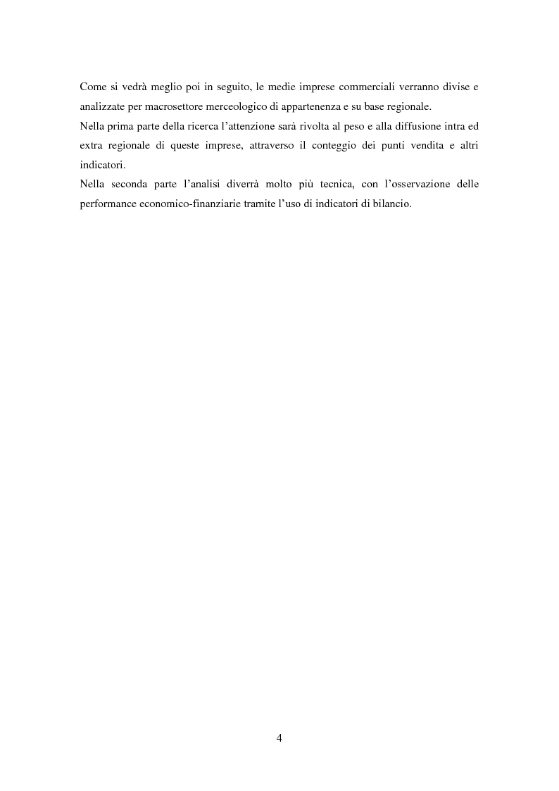 Anteprima della tesi: Le medie imprese commerciali, un'analisi di due macroaree: Nord Est e Sud Italia, Pagina 4