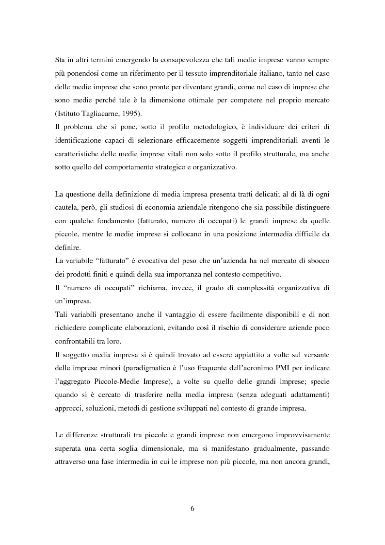 Anteprima della tesi: Le medie imprese commerciali, un'analisi di due macroaree: Nord Est e Sud Italia, Pagina 6