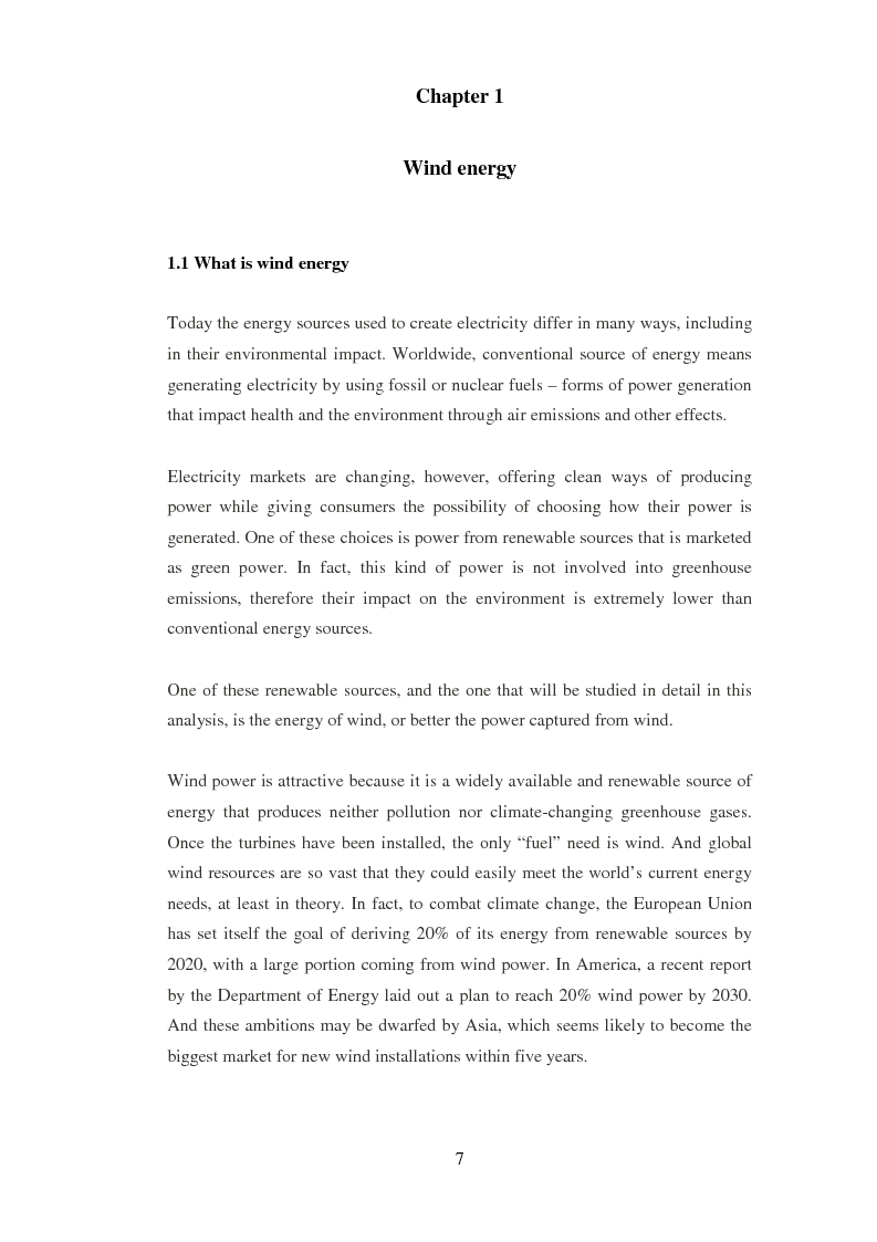 Anteprima della tesi: The Culture and Market on Wind Project Financing. The French Experience., Pagina 4