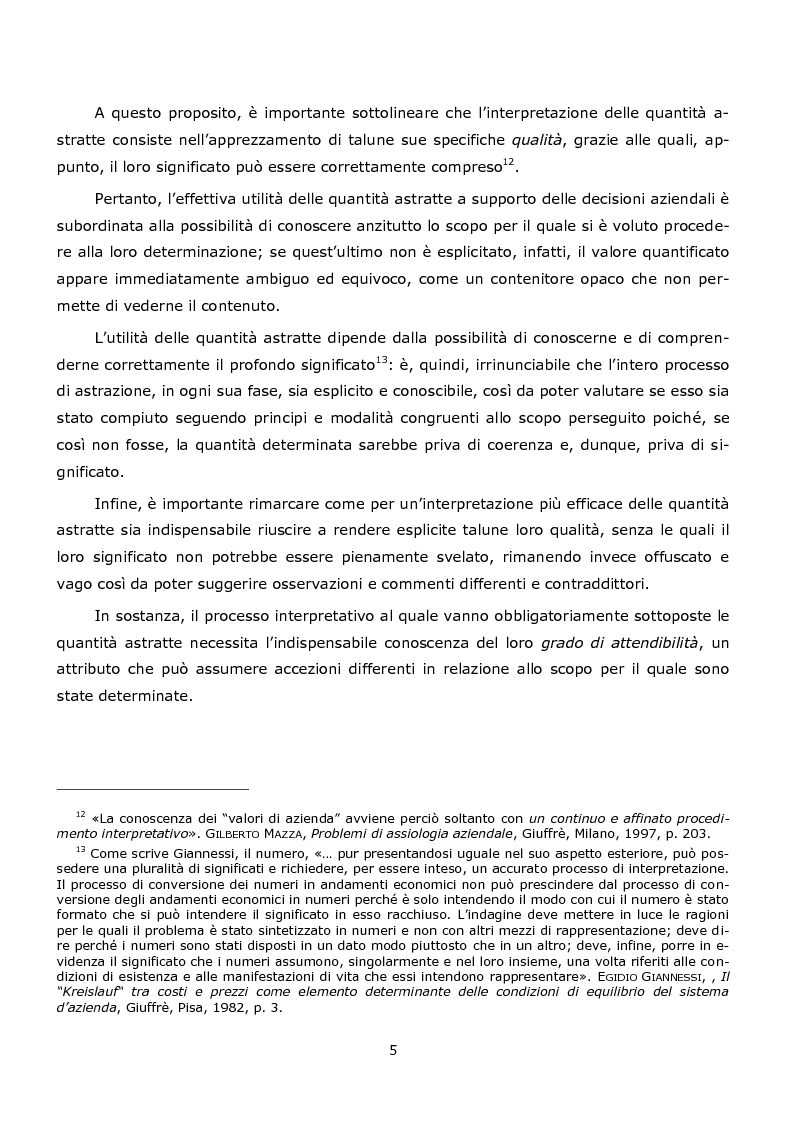 Anteprima della tesi: La duplice accezione di ''attendibilità'' del reddito d'esercizio, Pagina 5