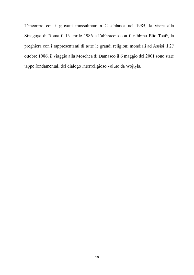 Anteprima della tesi: Fondamenti pedagogici nel dialogo interreligioso dell'opera di Giovanni Paolo II, Pagina 10
