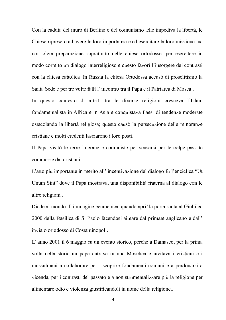 Anteprima della tesi: Fondamenti pedagogici nel dialogo interreligioso dell'opera di Giovanni Paolo II, Pagina 4