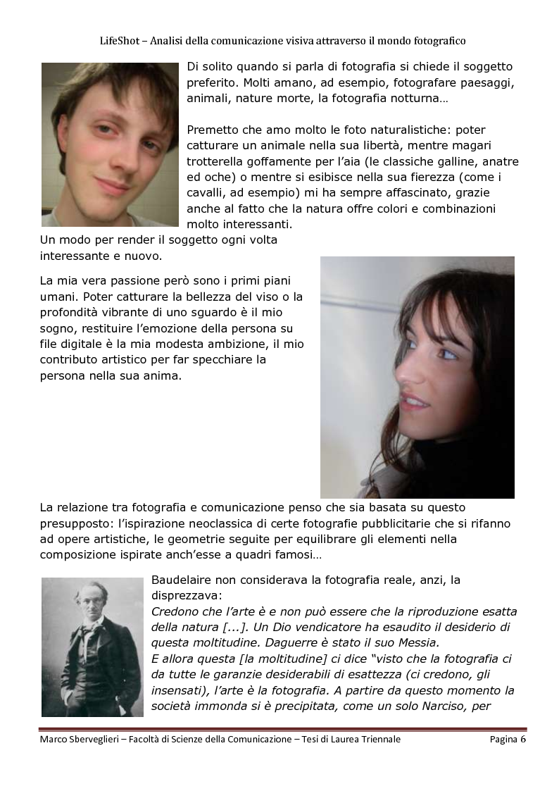 Anteprima della tesi: LifeShot: analisi della comunicazione visiva attraverso il mondo fotografico, Pagina 3
