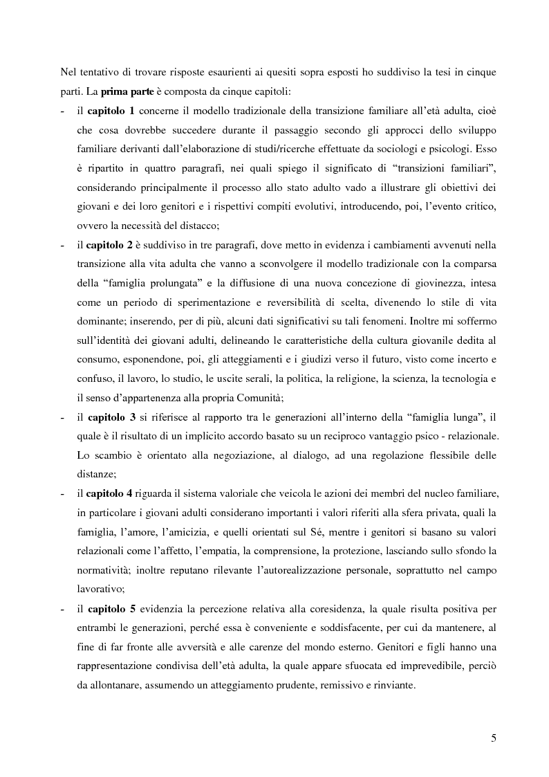 Anteprima della tesi: La lunga transizione familiare all'età adulta, Pagina 3