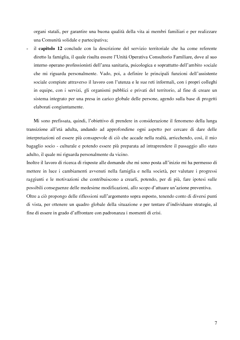 Anteprima della tesi: La lunga transizione familiare all'età adulta, Pagina 5